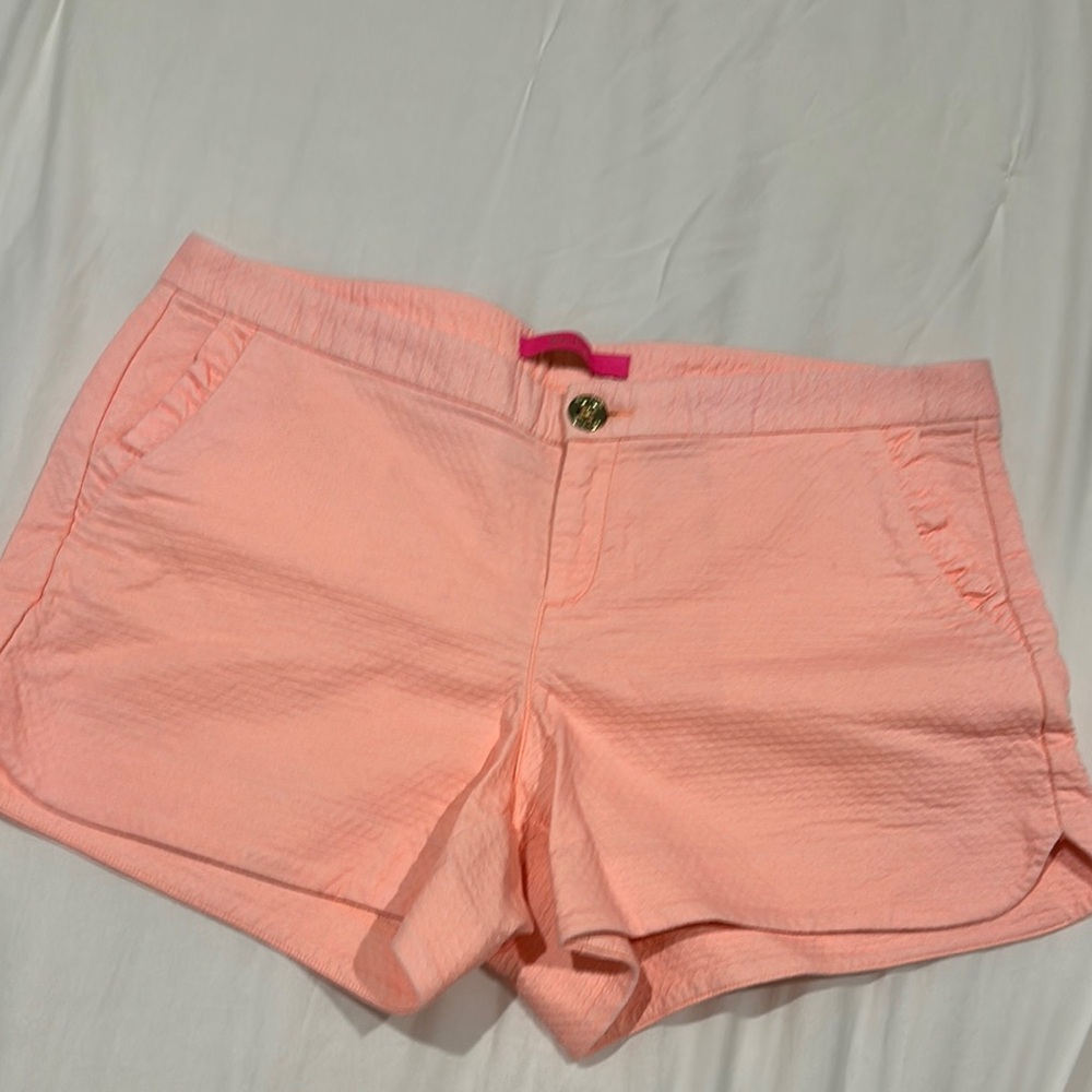 Lilly Pulitzer High Waist Peach Shorts